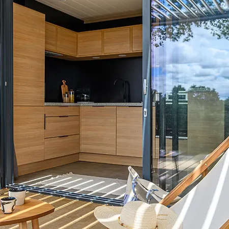 木屋 Belharra 4 Pers Neuf Et Climatise A Au Pays Basque Avec Piscine Couverte Chauffee 阿斯帕朗